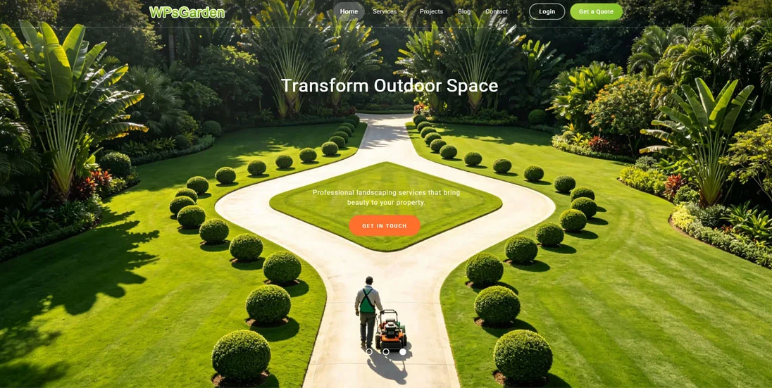 Landscaping WordPress Theme