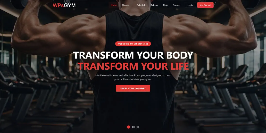 Fitness WordPress Theme